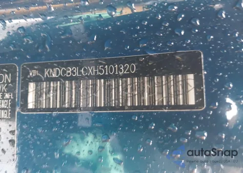 2017 Kia Niro Lx z USA, uszkodzony, nr VIN KNDCB3LCXH5101320